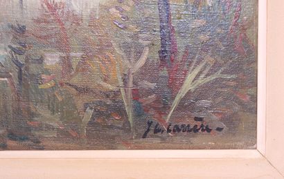 null CARRERE Jean Gérard (1922 - 2015)

"Etang landais",

huile sur toile 

signée...