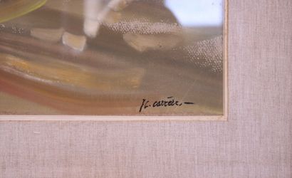 null CARRERE Jean Gérard (1922 - 2015)

"Vue du bassin", signée en bas à droite

gouache...