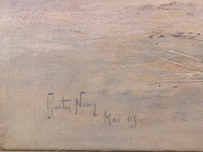 null NOURY Gaston (1865/66-1936) 

" village africain"

 pastel signée en bas à gauche...