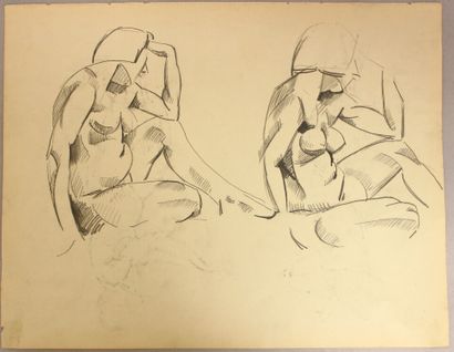 null KVAPIL Charles (1884-1957)

Etude de nu cubiste, 

dessin au crayon recto verso...