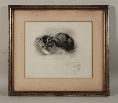 null OGER Ferdinand (1872-1929)

Chat endormi

dessin signé F. Oger et daté 1895

dédicacée...