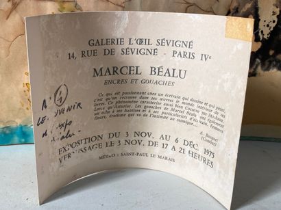 null BEALU Marcel (1908-1993) sans titre encre et gouache 40 x 30 cm