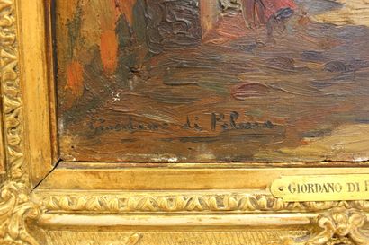 null GIORDANO DI PALMA Léon Jean (1886-?)

Rue animé aux arcades,

huile sur panneau

signée...