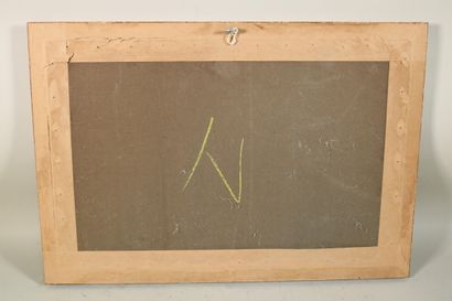 null * GOUGET Albert (1856-1948) - pastel sur papier - "Camargue" - signé en bas...