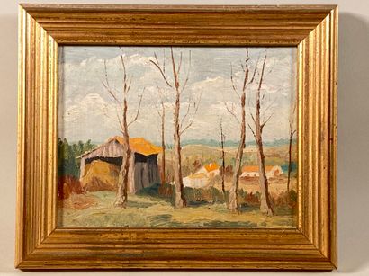 null GUEIT Louis Marius (1877-1956) (attribué à) "paysage" huile sur panneau signée...