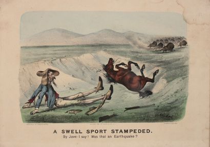 null CURRIER & YVES 

A swell sport stampeded // a swell sport on a buffalo hunt

suite...