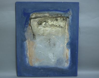 null BUISSON Thierry (1954) 

Composition en bleu

Huile sur toile

signée en bas...