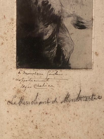 null CHAHINE Edgar (1874-1947)

 "le mendiant de Montmartre" 

gravure dédicacé par...