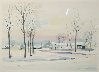 null MAURA Robert (1934-2015)

Paysages de neige

suite de deux aquarelles

signées...