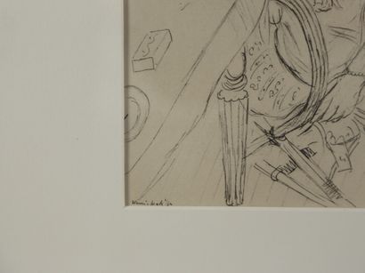 null MATISSE Henri (1869-1954)

Femme pensive au fauteuil 

lithographie

23 x 17...