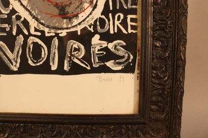 null BOHM Pierre-Yves (1951) - estampe - "Perles noires" - signé en bas à droite...