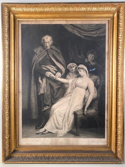 null WARD William I (1766-1826) peinture de John OPIE (1761-1807) "la fille malade...