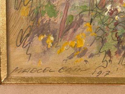 null BAIN Marcel Adolphe (1878-1937) "dans les tranchées" crayon, aquarelle, guache...