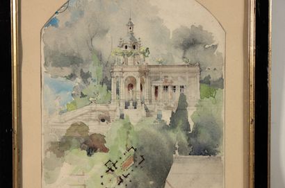null GARNIER Tony (1869-1948)

Dessin aquarellé d'architecture signée en bas à droite

45...