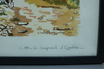 null HALLIER Jacques (1935) 

Le Campanile d'Eygalières, 1989

dessin aquarellé

signé...