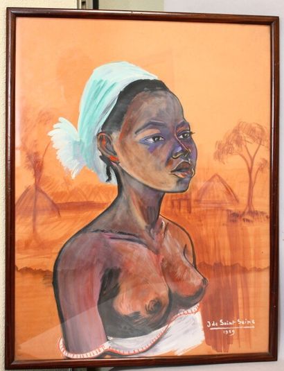null SAINT-SEINE Jacques (1897-1972)

Portrait de femme africain, 1959

technique...