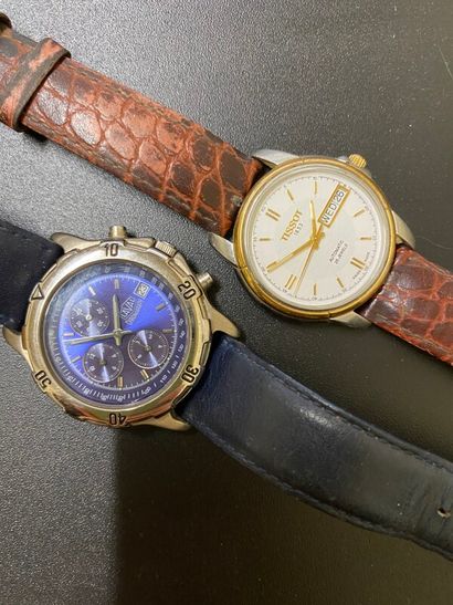 null Deux montres bracelet d'homme : Tissot et Laval Chronograph

On joint une montre...