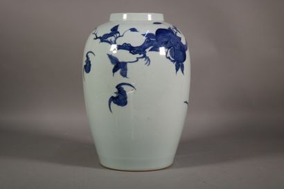 null Chine

Pot en porcelaine bleu et blanc à décor de pêches

H. 29,5 cm

accidents...