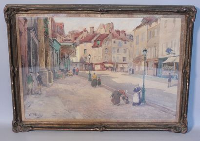 null THORNLEY William Georges (1857-1935)

Vue d'une rue animée

Aquarelle signée...