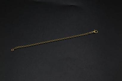 null Bracelet or jaune 750 millièmes maille jaseron - 8.81 g I L. 8,5 cm