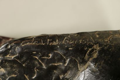 null François Léon SICARD (1862-1934)

Buste d'homme

bronze à patine brune foncée

signé

Cire...