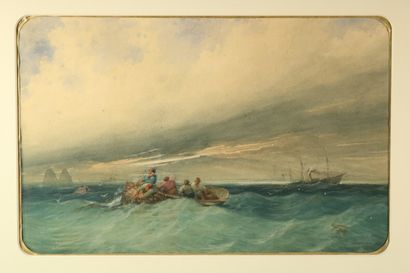 null CAUVIN Edouard Louis (1817-1900)

Fishermen in the Storm, 1875,

watercolor

signed...