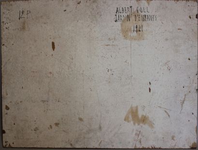 null COLL Albert (born 1918)

"Children's garden", 1961

Oil on panel signed and...