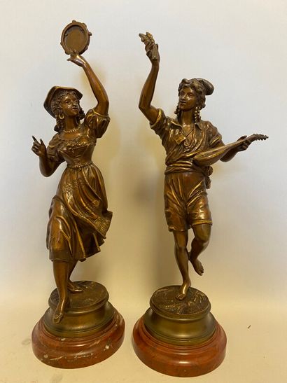 null ANFRIE Charles (1833-1905)

Danseuse et musicien

paire de bronzes signées sur...