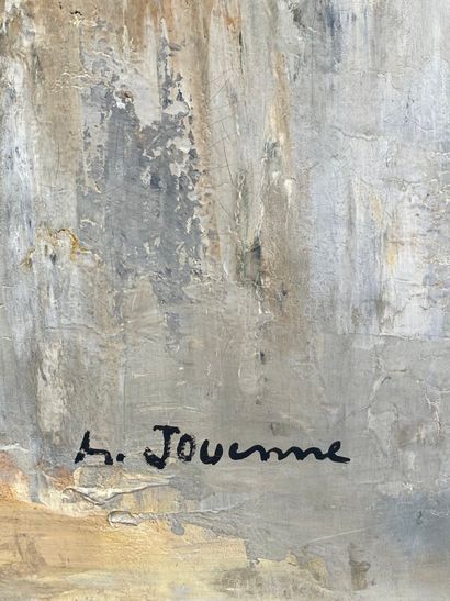 null JOUENNE Michel (1933) 

"L'étang de Saint-Cloud" 

huile sur toile signée en...