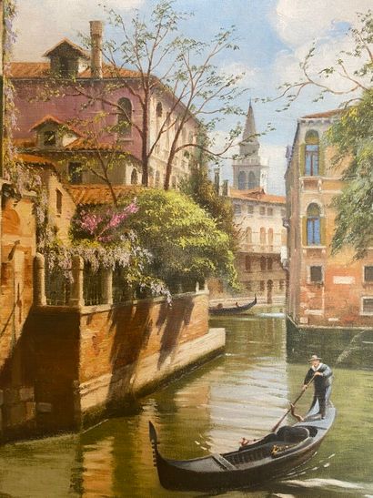 null ZINI Umberto (1878 - 1964)

Vue d'un canal à Venise

huile sur toile

signée...