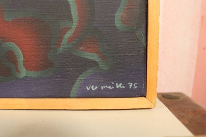 null Vietnam - "Mémoire 75" Huile sur toile signée en bas à droite et datée 75

Titrée...