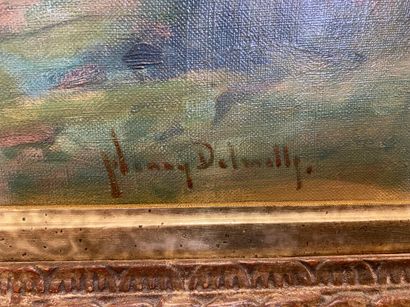 null DELVALLY Henry (XXe siècle) Paysage de montagne

huile sur panneau

signée en...