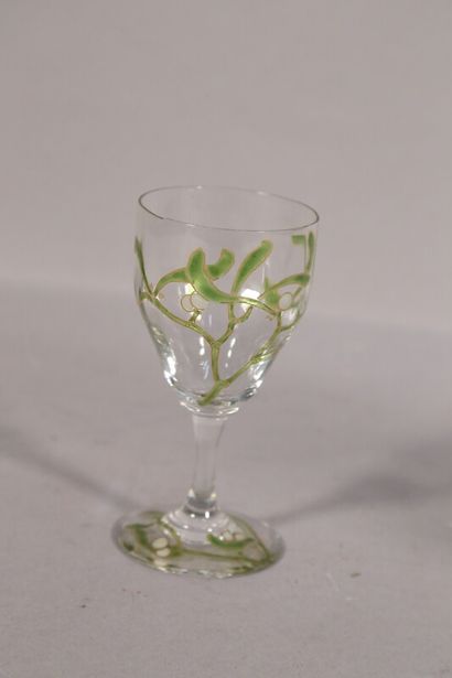 null LACHENAL Edmond (1855-1930) pour DAUM

Partie de service de verres en verre...