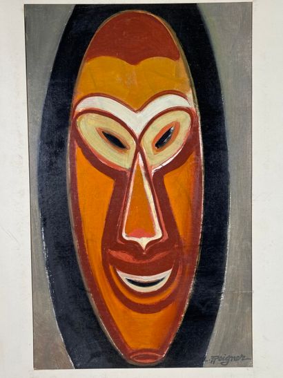 null REIGNER Léopold (1897-1981)

Masque africain

Huile sur papier 

signée en bas...