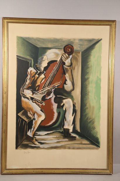 null OSSIP ZADKINE (1890-1967) (D'après)

Le violoncelliste

Lithographie couleurs

Numérotée...