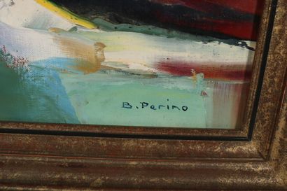 null PERINO Bruno (1925)

Poires à la nappe rouge

Huile sur toile signée en bas...