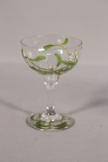 null LACHENAL Edmond (1855-1930) pour DAUM

Partie de service de verres en verre...