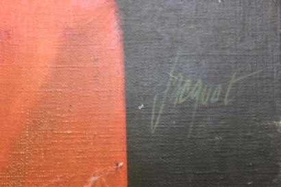 null JACQUOT Pierre Henri (1929-2009) " les objets d'un culte" huile sur toile signée...