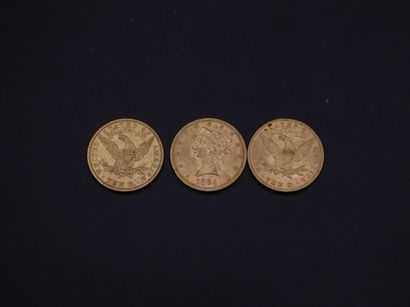 null 3 pièces de 10 dollars USA - 50.19 g