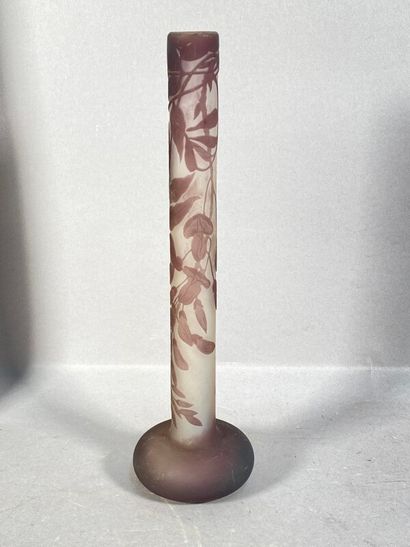 null GALLE Émile (1846-1904)

Vase en verre multicouches dégagés à l'acide 

décor...