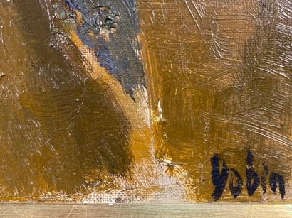 null DOBIN Denise (1916-2010),

Composition abstraite

huile sur toile 

signée en...
