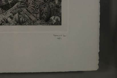 null MOHLITZ Philippe (1941-2019) 

Désertion,1981

gravure au burin

signée et datée...