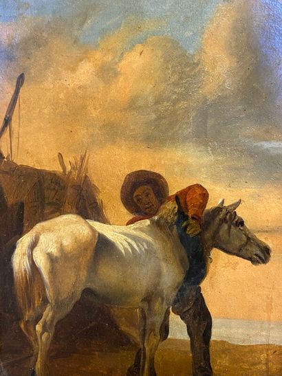 null VAN DER VIN Paul (1823-1887)

Cavalier et son cheval dans un paysage 

huile...