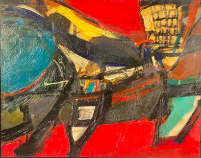 null LABEGORRE Serge (1932) 

Abstraction rouge

huile sur panneau signée en bas...