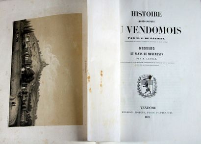 null * 317. [Loir-et-Cher]. PÉTIGNY (J. de). Histoire archéologique du Vendômois....