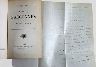 null * 308. [Gascogne]. DUCOM (Eugène). Nouvelles gasconnes. Paris, L. Hachette,...