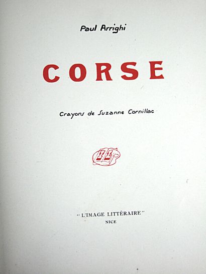 null * 305. [Corse]. DOMINIQUE (Pierre). La Corse. Types et coutumes. Paris, Editions...