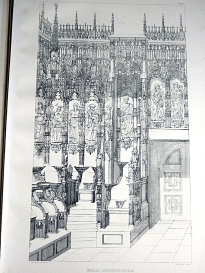 null * 311. [Gers]. CANETO (François). Sainte-Marie d'Auch, atlas monographique de...