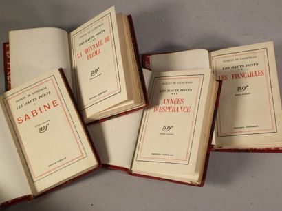 null * 175. LACRETELLE (Jacques). Les hauts ponts. Paris, Gallimard nrf, 1932-1935....