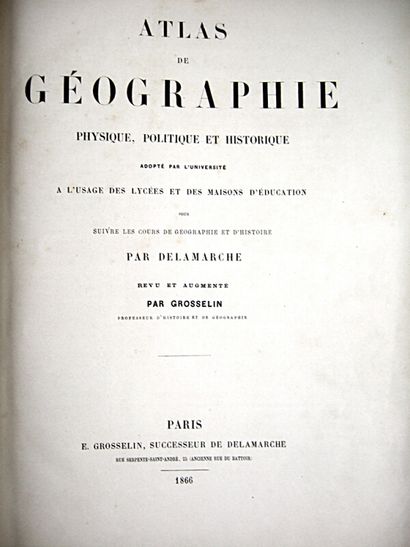null * 210. [Atlas]. DUSSIEUX (Louis). Atlas général de géographie physique, politique...